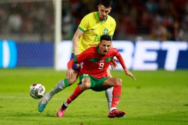 أوناحي تعرض للإصابة مع المغرب في المباراة الودية أمام البرازيل السبت الماضي (رويترز)