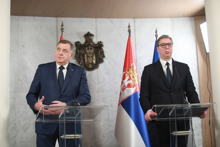 Aleksandar Vucic - Milorad Dodik meeting in Belgrade