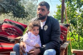 Assem Khater and his family are one of many Palestinians facing forced displacement from their homes and lands [Zena Al Tahhan/Al Jazeera]