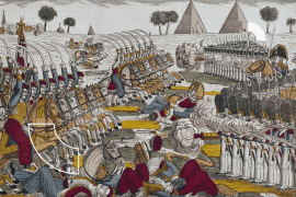 نابليون: الأهرامات ، 1798. معركة الأهرامات ، 21 يوليو 1798 ، بين الجيش الفرنسي بقيادة نابليون وقوات المماليك.