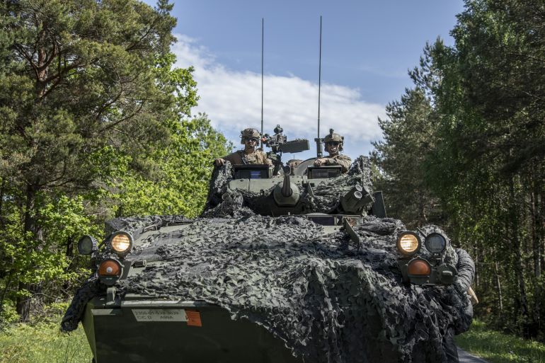 NATO military drill in Gotland