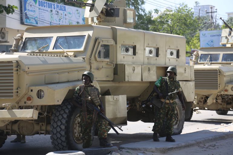 African Union peacekeepers hit by explosion in Somali capital