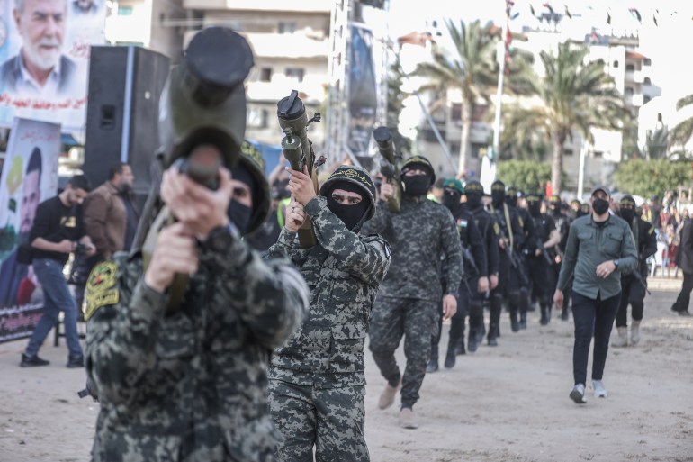 Islamic Jihad Movement leaders killed in Israeli airstrikes commemorated in Gaza