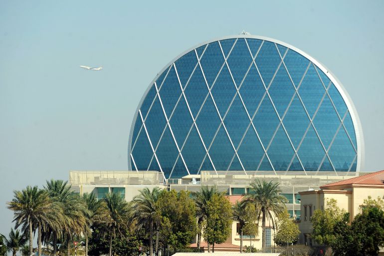 A general view shows the headquarters of Aldar Properties at Al Raha Beach in Abu Dhabi, January 28, 2013. The state-backed union of Abu Dhabi's two biggest property developers is likely just the first step in a wider consolidation that will see projects and state entities merged in a bid to stabilise the real estate market. After nearly a year of talks between some of the emirate's top business moguls and government officials, Aldar Properties and Sorouh Real Estate agreed last week on a merger which will create a company with $13 billion in assets. Picture taken January 28, 2013. To match ALDAR-SOROUH/ REUTERS/Ben Job (UNITED ARAB EMIRATES - Tags: REAL ESTATE BUSINESS)