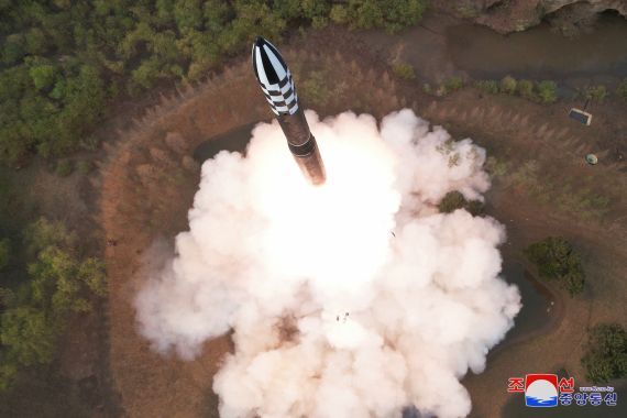 Hwasong-18 ICBM is test-launched from undisclosed location