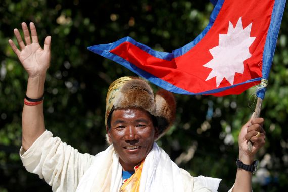 FILE PHOTO: Nepali sherpa sets Everest record with 27th ascent