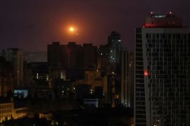 Russian drone and missile strike in Kyiv