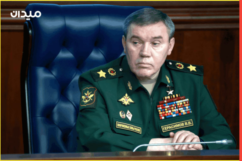 Chief of the General Staff of Russian Armed Forces Valery Gerasimov attends an annual meeting of the Defence Ministry Board in Moscow, Russia, December 21, 2022. Sputnik/Sergei Fadeichev/Pool via REUTERS ATTENTION EDITORS - THIS IMAGE WAS PROVIDED BY A THIRD PARTY.