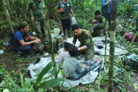 4 أطفال نجوا من تحطم طائرتهم قبل 40 يوما عُثر عليهم في أدغال كولومبيا (الفرنسية)