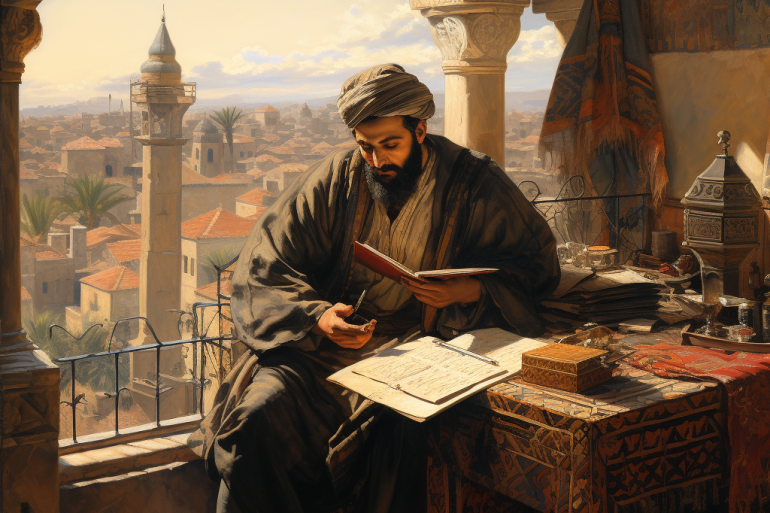 الكتاب والمؤلفون في دمشق والقدس والقاهرة خلال العصر المملوكي. (الجزيرة/ ميدجورني)