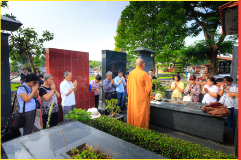 Hochiminh City Vietnam June 13 2015 in the tradition of the Funeral The Ceremony to take Asian Buddhism to the final resting place deceased