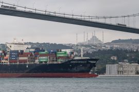 Container ship which set sail from Ukraine’s Odesa port reaches Istanbul Strait