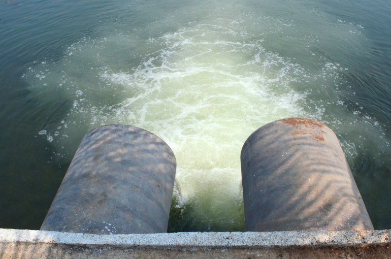 Water pipeline in kopar khairne.