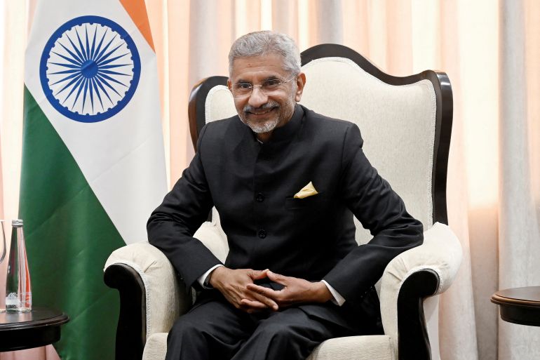 Indian External Affairs Minister Subrahmanyam Jaishankar speaks during a meeting with U.S Secretary of State Antony Blinken (not pictured) on the sideline of the G20 foreign ministers' meeting in New Delhi on March 2, 2023. OLIVIER DOULIERY/Pool via REUTERS