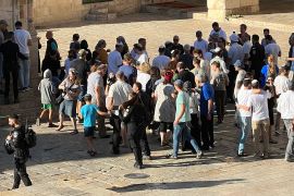 فلسطين - القدس- 24 سبتمبر 2023 اقتحام مئات المستوطنين للمسجد الأقصى بمناسبة عيد الغفران بينهم حاخامات وأعضا سابقون في الكنيست