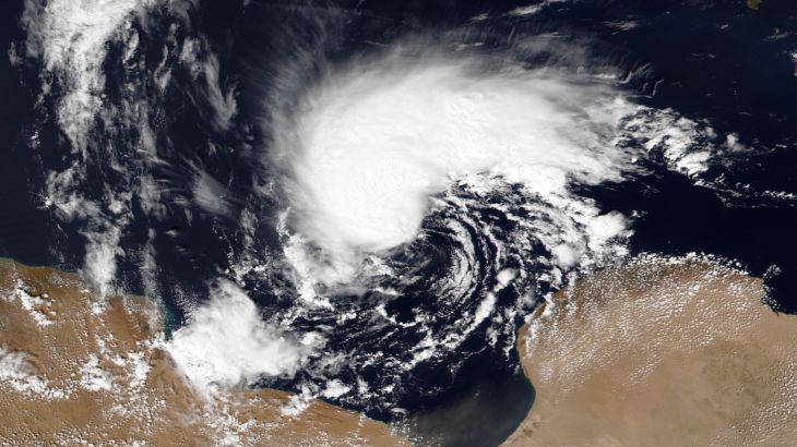 : Medicane Daniel (also known as Storm Daniel) to the north of Libya on September 9, 2023. CREDIT : NASA