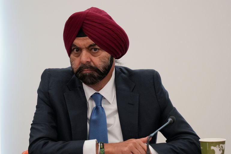 Ajay Banga, World Bank president, participates in global infrastructure and investment forum in New York, Thursday, Sept. 21, 2023. (AP Photo/Seth Wenig, Pool)