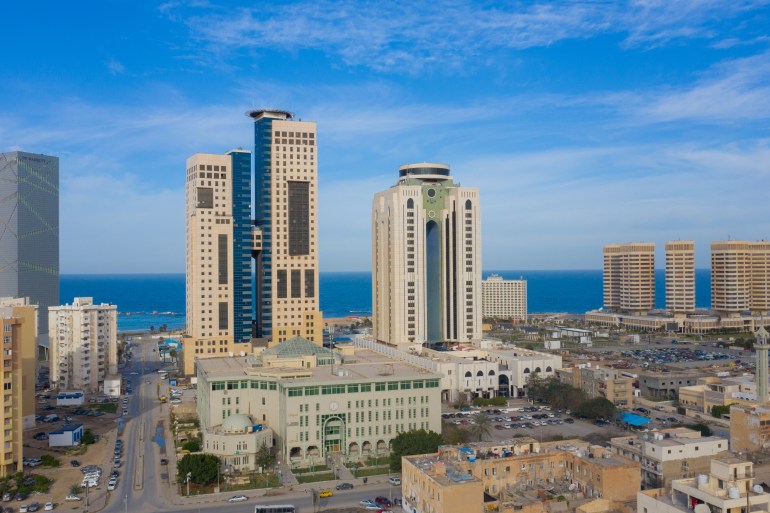 Tripoli, Libya - December 27, 2020: Capital of Libya, Tripoli seafront skyline view.; Shutterstock ID 1884866602; purchase_order: aljazeera ; job: ; client: ; other: