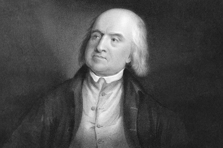 Jeremy Bentham (1748-1832) English social reformer and philosopher (Utilitarianism) A founder of University College, London. Engraving. (Photo by: Photo12/Universal Images Group via Getty Images)