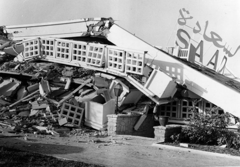Earthquake in Agadir, Morocco, destroyed this hotel in 1960. (Photo by Daily Mirror/Daily Mirror/Mirrorpix via Getty Images)