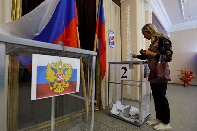 Local elections held by the Russian-installed authorities in Donetsk region