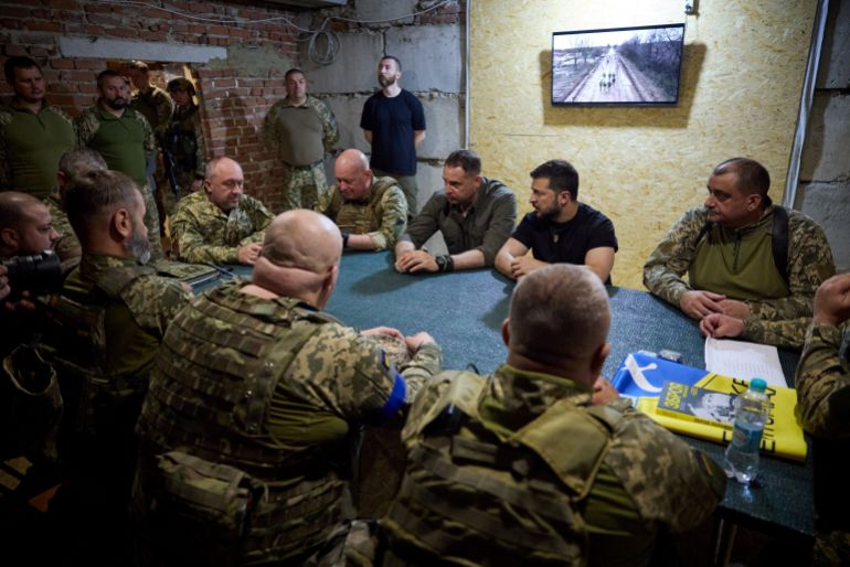 Ukraine's President Zelenskiy visits frontline in Donetsk region
