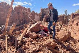 زلزال المغرب المصدر: مراسل الجزيرة