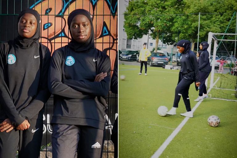 فريق كرة القدم "الحجابيات" في فرنسا مؤسس خصيصًا من أجل النضال لحق المرأة المحجبة في ممارسة الرياضة