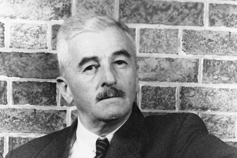 American author William Faulkner, whose novels include As I Lay Dying, and The Sound and the Fury. He won the Nobel Prize for Literature in 1949, and the Pulitzer Prize in 1962. (Photo by © CORBIS/Corbis via Getty Images)