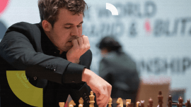 Magnus Carlsen (NOR) during the FIDE Chess World Rapid &amp; Blitz 2021 in Warsaw, Poland, on December 28, 2021.