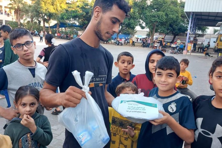 صور قادمة من غزة مساعدات من الرباط مواقع التواصل