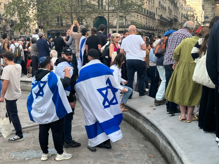 لقطات متنوعة لمسيرة مؤيدة لإسرائيل في باريس