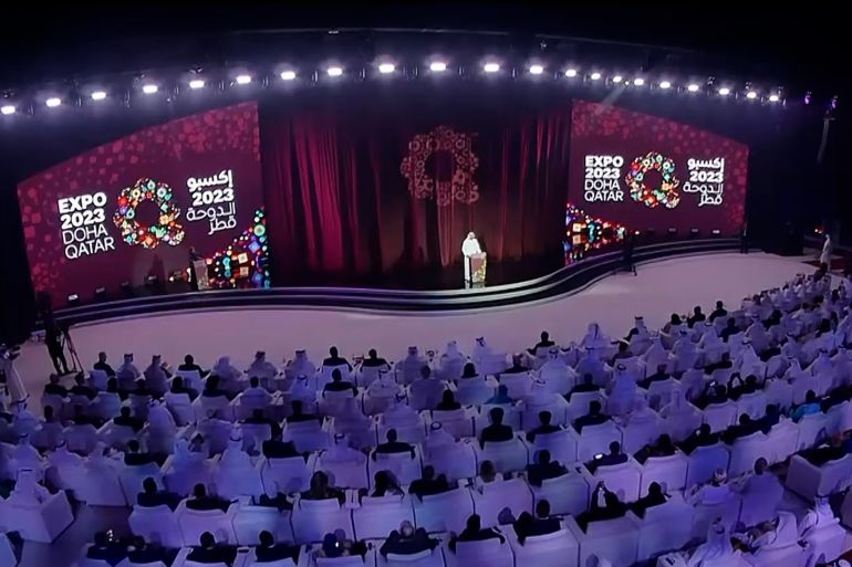 رئيس مجلس الوزراء وزير الخارجية القطر يفتتح معرض اكسبو قطر 2023