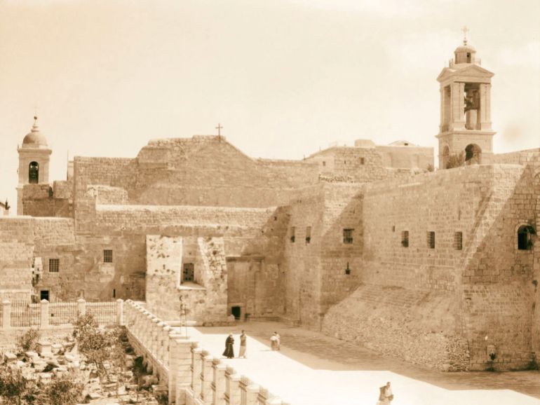 Bethlehem and surroundings. Church of the Nativity. 1900, West Bank, Bethlehem (Photo by: Sepia Times/Universal Images Group via Getty Images)