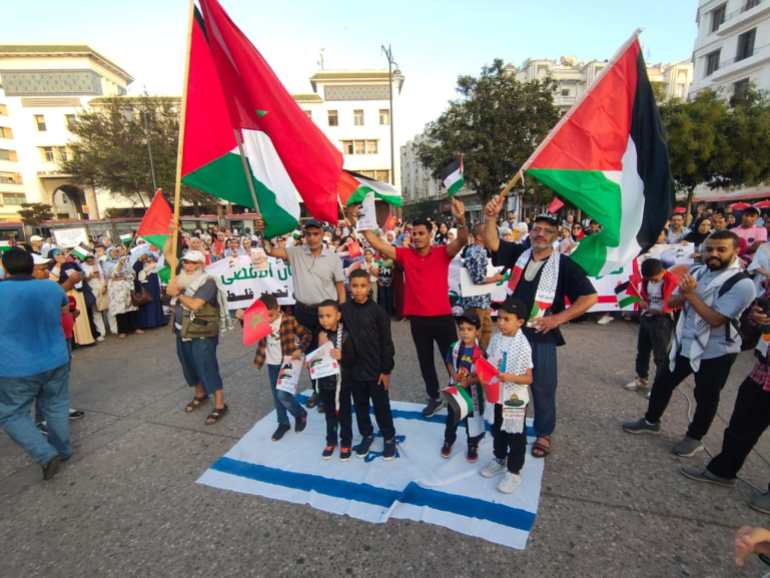 وقفة تضامنية مع غزة والمقاومة بالدار البيضاء مساء الإثنين