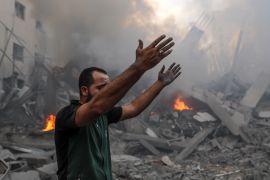 آثار الغارات الجوية الإسرائيلية على غزة (وكالة الأناضول)