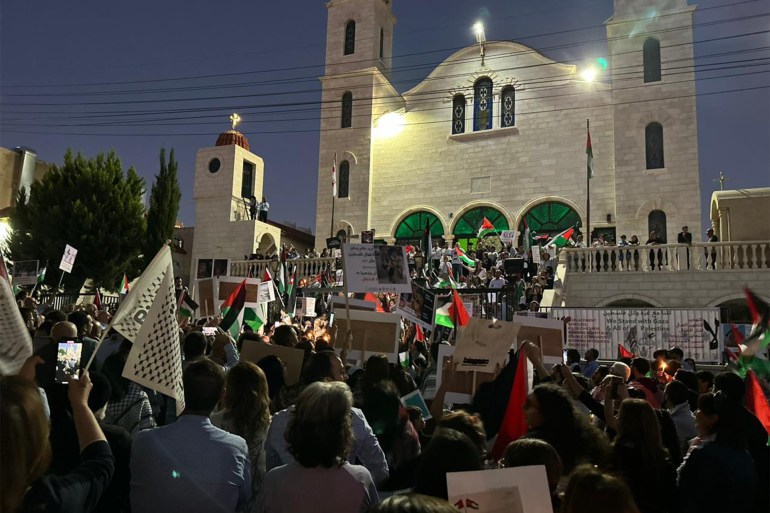 فعالية للكنائس الارثودوكسية في الأردن تضامنا مع غزة