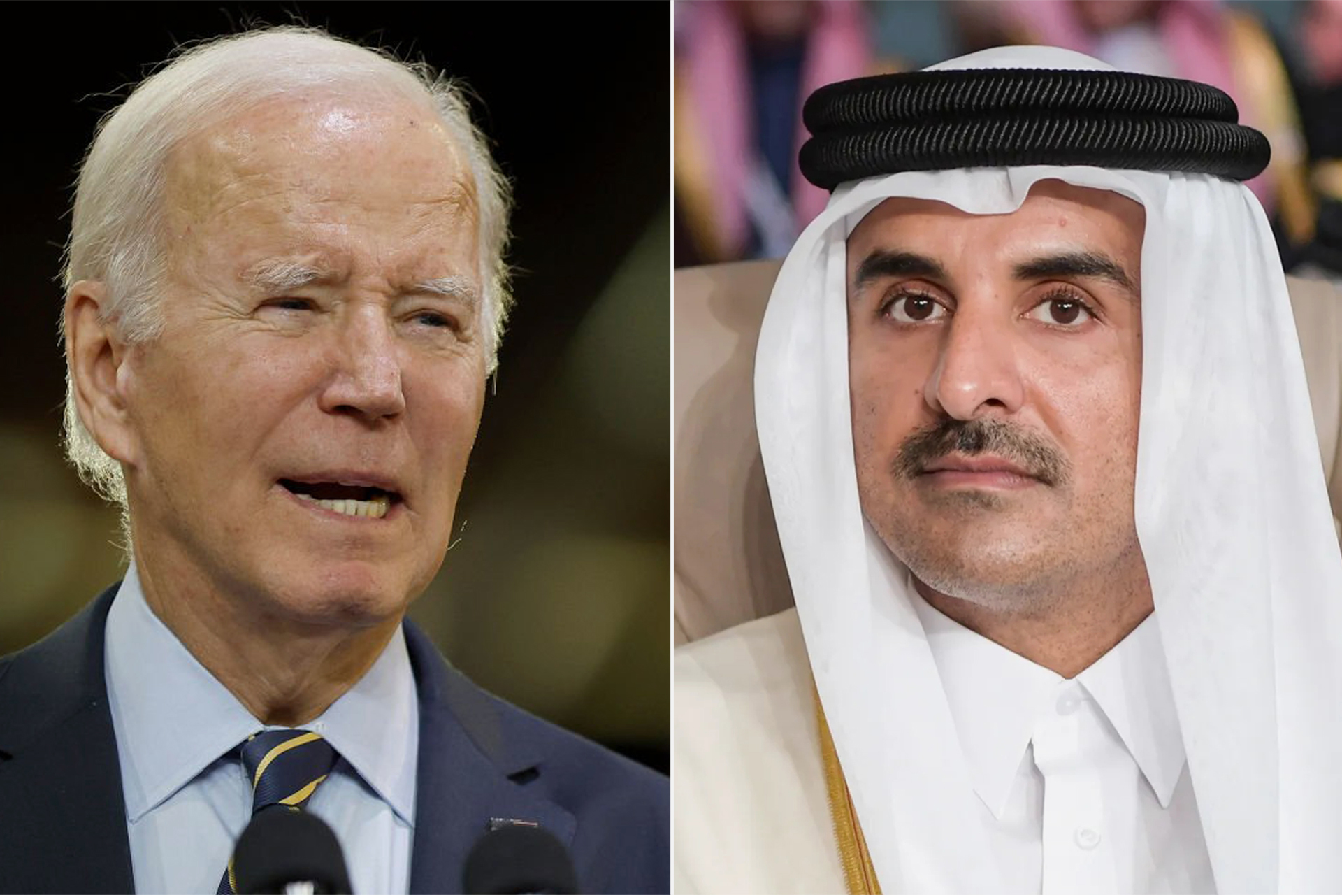 أمير قطر يتلقى اتصالا من الرئيس الأميركي لبحث تطورات غزة