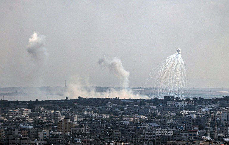 إسرائيل قصفت قطاع غزة بقنابل الفسفور الأبيض المحرمة دوليا (وكالة الأناضول)
