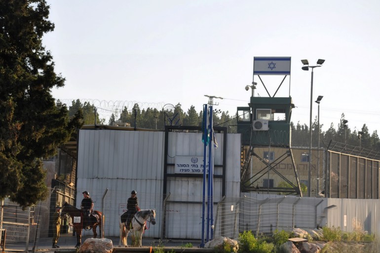 معتقل مجدو في الداخل الفلسطيني قرب مدينة أم الفحم.