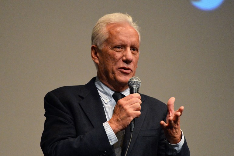 NEW YORK, NY - SEPTEMBER 27: "Once Upon A Time In America" cast member James Woods attends the 52nd New York Film Festival at Walter Reade Theater on September 27, 2014 in New York City. Slaven Vlasic/Getty Images/AFP (Photo by Slaven Vlasic / GETTY IMAGES NORTH AMERICA / Getty Images via AFP)
