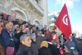 صورة 1: جانب من احتجاجات المعارضة التونسية ضد الرئيس قيس سعيد/العاصمة تونس/ يوليو/تموز 2023