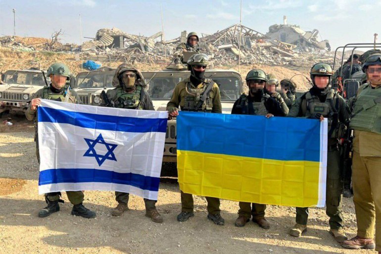 مرتزقة أوكرانيين يشاركون الجنود الإسرائيليين معارك التوغل البري بغزة