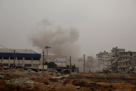 قصف نفذته قوات النظام السوري على إدلب أواخر العام الماضي (وكالة الأناضول)