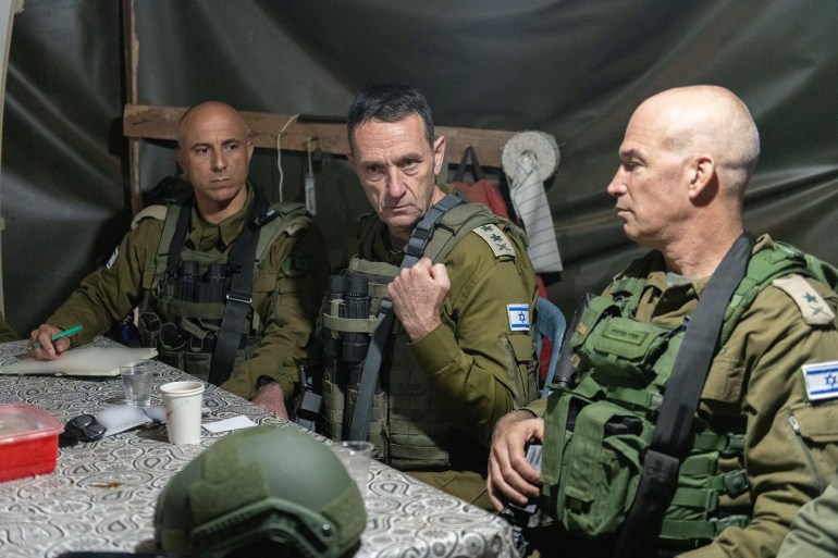 1 Army Chief of Staff Halevi concealed information and warnings about Hamas’ expected attack on Israel (photographed by an Israeli Army spokesman and freely disseminated by the media)