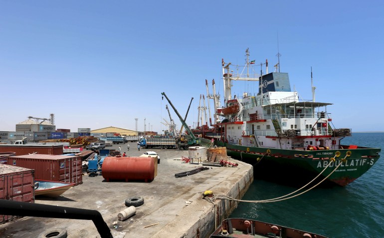 A ship is docked at the Berbera port in Somalia, May 17, 2015. REUTERS/Feisal Omar