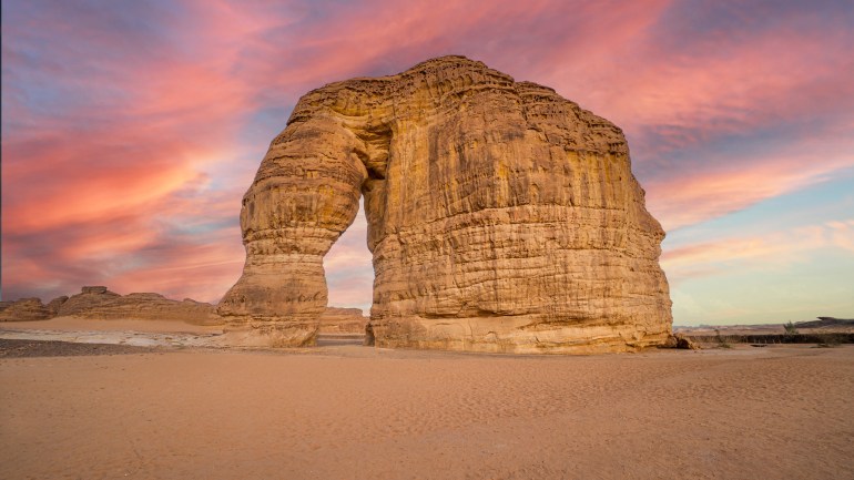 The elephant rock in Al Ula in Saudi Arabia; Shutterstock ID 2227044201; purchase_order: ajnet; job: ; client: ; other: