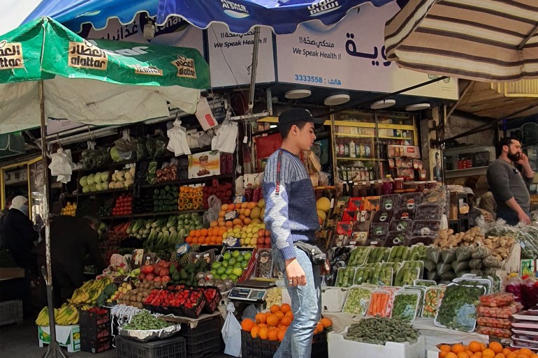 شام مصطفى- دمشق- صورة تبين الحركة في أحد أسواق دمشق- أرشيف الجزيرة والمراسلة