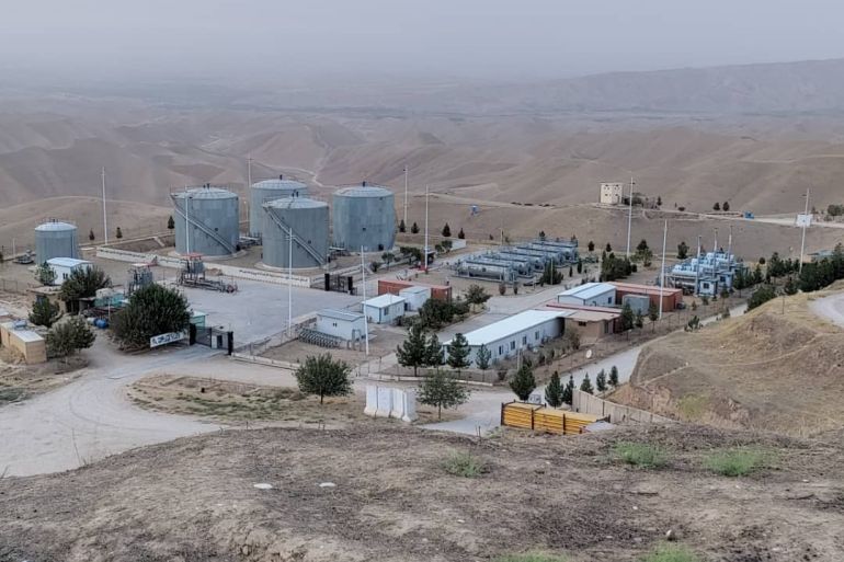 منشأة نفطية في ولاية سربل شمالي أفغانستان.-الصور من وزارة المناجم والبترول
