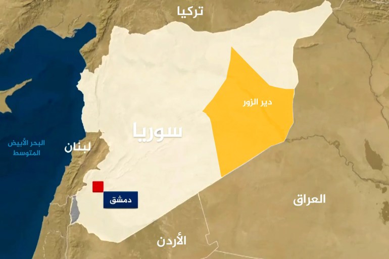 خريطة دير الزور - ملف سوريا